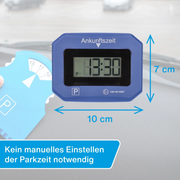 Elektronische Parkscheibe E1 – KBA-zugelassen, digital, blau