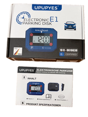 Elektronische Parkscheibe E1 – KBA-zugelassen, digital, blau