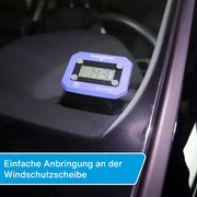 Elektronische Parkscheibe E1 – KBA-zugelassen, digital, blau